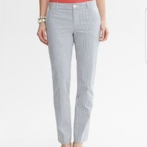 Banana Republic Martin Fit Seersucker Pants